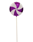 Purple Swirl Plastic Candy Lollipop - 24 Inch - Candy Warehouse