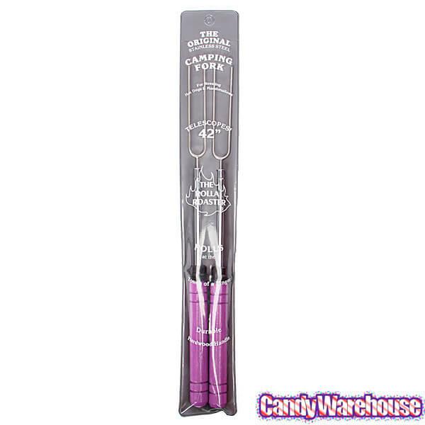 Purple Telescoping Marshmallow Forks: 2-Piece Set - Candy Warehouse