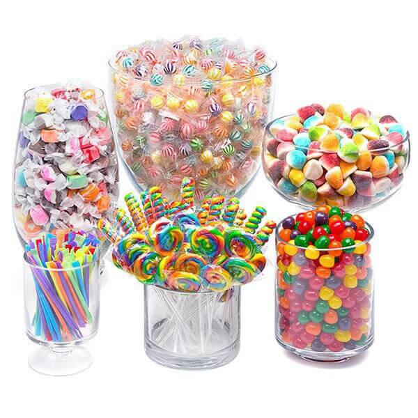 Rainbow Candy Bar Table Assortment - Candy Warehouse