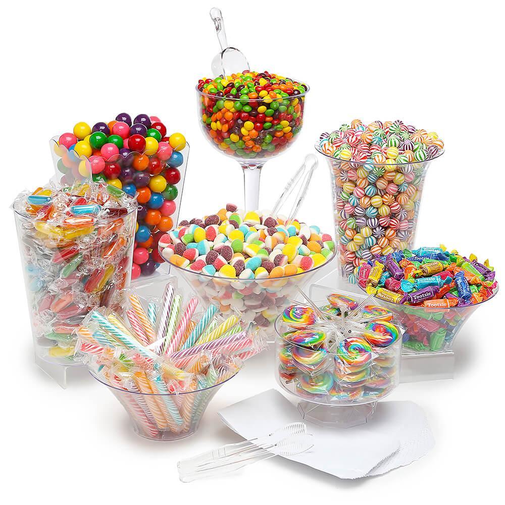 Rainbow Candy Buffet Kit: 25 to 50 Guests - Candy Warehouse