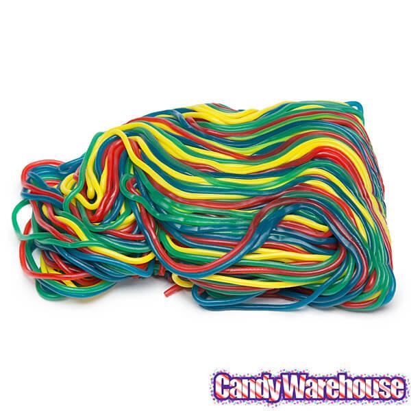 Rainbow Licorice Laces CrEATables Candy Strings: 2LB Bag - Candy Warehouse