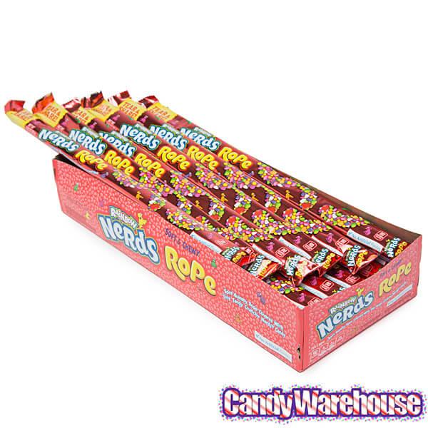 Rainbow Nerds Rope Candy Packs: 24-Piece Box - Candy Warehouse