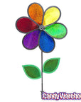 Rainbow Sparkle Flower Spinner - 12 Inch Flower Wheel