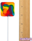 Rainbow Square Swirl Pops: 24-Piece Box