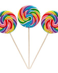 Rainbow Swirl 6-Ounce Round Lollipops: 36-Piece Box - Candy Warehouse