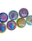 Rainbow Unicorn Foiled Milk Chocolate Coins in Mesh Bags: 18-Piece Box - Candy Warehouse