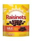 Raisinets Milk Chocolate Raisins Candy: 8-Ounce Bag - Candy Warehouse