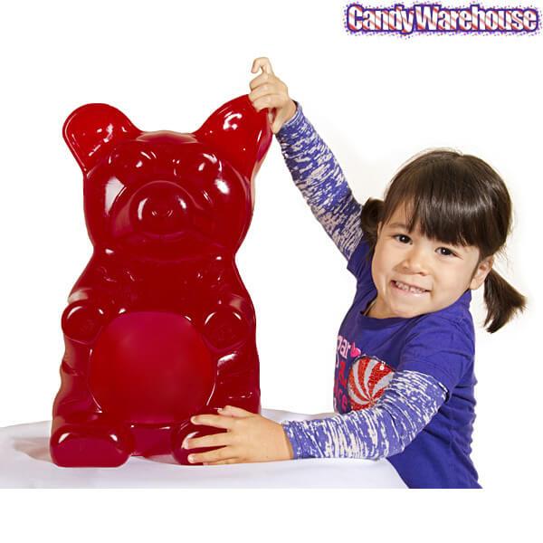 Red 26-Pound Party Gummy Bear - Candy Warehouse