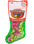 Red & Green Tootsie Roll Fruit Chews in Christmas Stockings: 24-Piece Case - Candy Warehouse