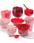 Red Candy Buffet Kit: 25 to 50 Guests - Candy Warehouse