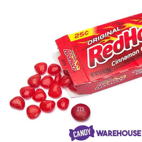 Red Hots Candy Mini Packs: 24-Piece Box - Candy Warehouse