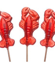 Red Lobster Hard Candy Lollipops: 12-Piece Bag - Candy Warehouse