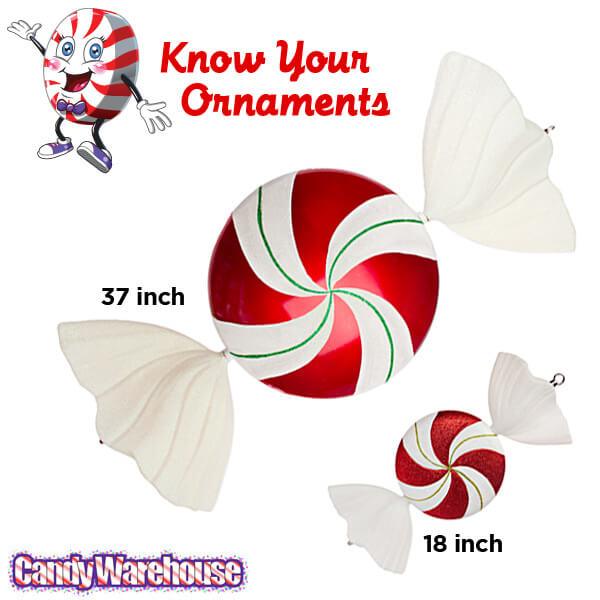 Red Peppermint Candy Ornament: 37 Inch - Candy Warehouse