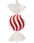 Red Peppermint Swirl Candy Ornament: 18 Inch