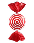 Red Peppermint Swirl Candy Ornament: 37 Inch