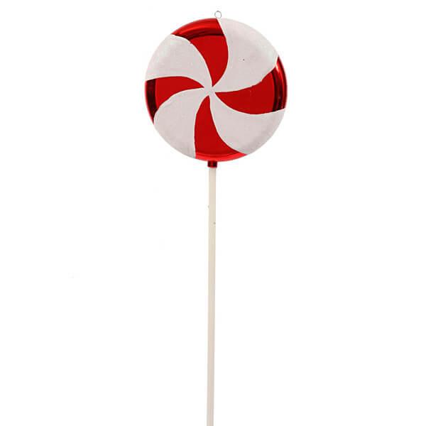 Red Swirl Plastic Candy Lollipop - 24 Inch | Candy Warehouse