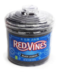 Red Vines Black Licorice Twists Candy: 3.5LB Tub