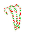 Red - White - Green Peppermint Candy Canes: 18-Piece Box - Candy Warehouse