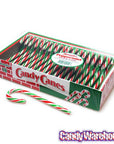 Red - White - Green Peppermint Candy Canes: 18-Piece Box - Candy Warehouse