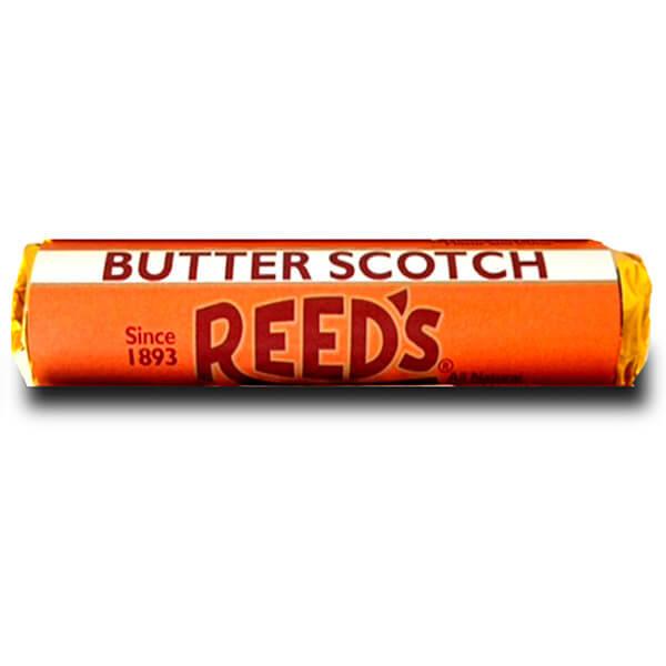 Reed&#39;s Hard Candy Rolls - Butterscotch: 24-Piece Box - Candy Warehouse