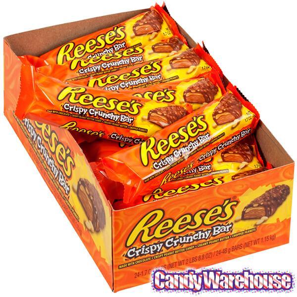 Reese's Crispy Crunchy Candy Bars: 18-Piece Box - Candy Warehouse