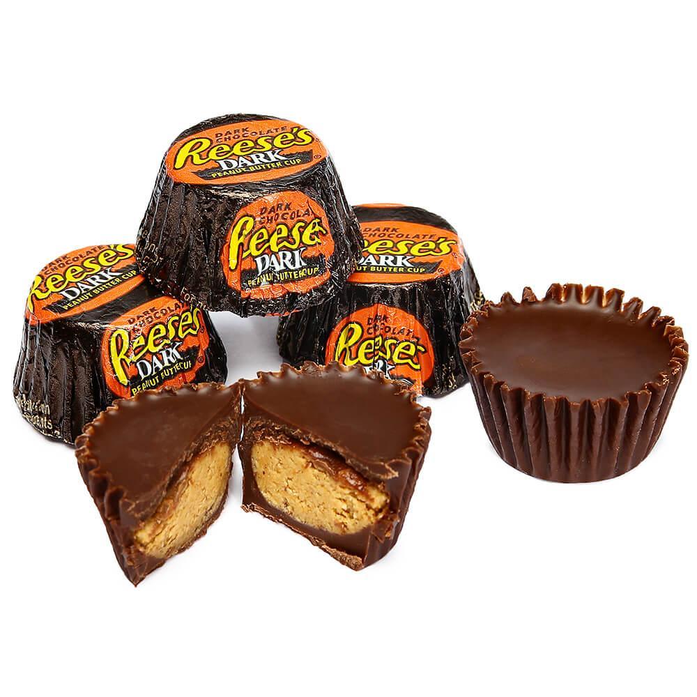 Reese's Dark Chocolate Peanut Butter Cups Miniatures: 10.2-Ounce Bag - Candy Warehouse