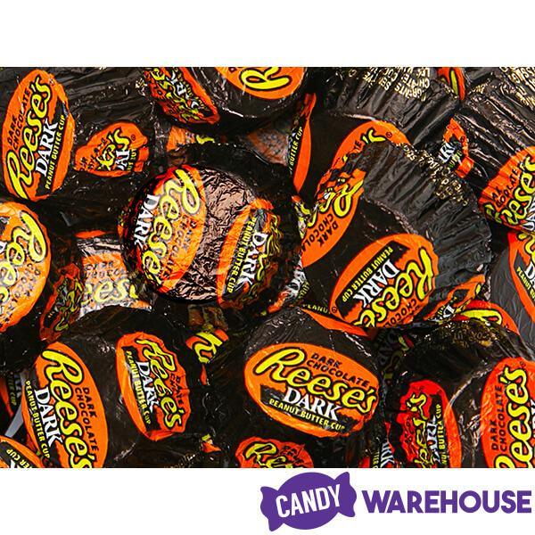 Reese's Dark Chocolate Peanut Butter Cups Miniatures: 10.2-Ounce Bag - Candy Warehouse