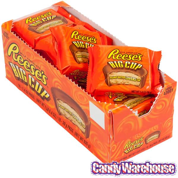 Reese&#39;s Peanut Butter Big Cups: 16-Piece Box - Candy Warehouse