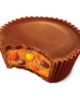 Reese's Peanut Butter Big Cups Stuffed with Reese's Pieces Candy King Size Packs: 16-Piece Box