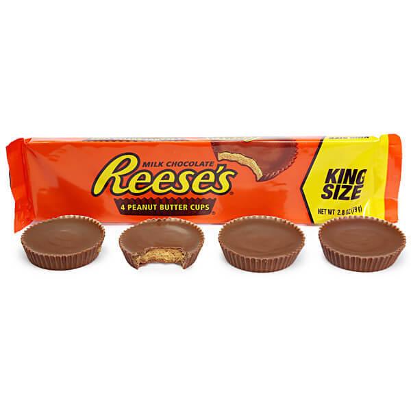 Reese's Peanut Butter Cups Candy King Size Packs: 24-Piece Box - Candy Warehouse