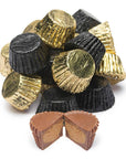 Reese's Peanut Butter Cups Color Combo - Black and Gold: 400-Piece Box - Candy Warehouse