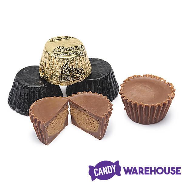 Reese&#39;s Peanut Butter Cups Color Combo - Black and Gold: 400-Piece Box - Candy Warehouse