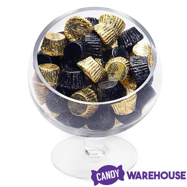 Reese&#39;s Peanut Butter Cups Color Combo - Black and Gold: 400-Piece Box - Candy Warehouse