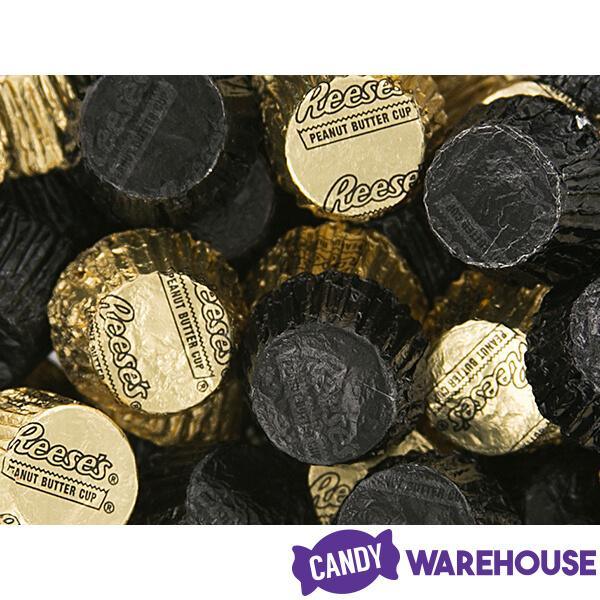 Reese&#39;s Peanut Butter Cups Color Combo - Black and Gold: 400-Piece Box - Candy Warehouse