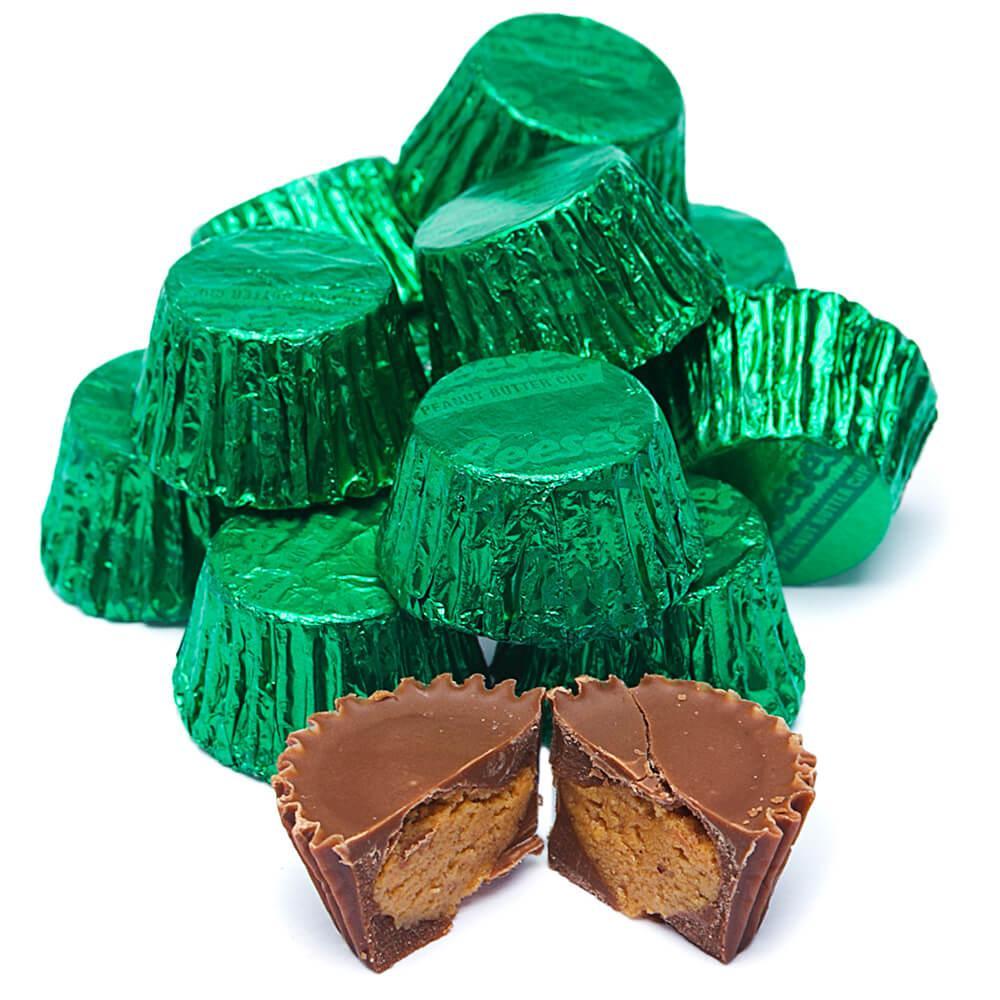 Reese's Peanut Butter Cups Miniatures - Dark Green: 200-Piece Bag - Candy Warehouse