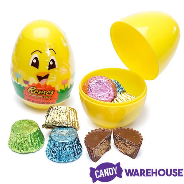 Reese's Peanut Butter Cups Miniatures Filled Plastic Chicks: 15-Piece Display - Candy Warehouse