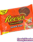 Reese's Peanut Butter Cups Snack Size Packs: 25-Piece Bag - Candy Warehouse