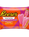 Reese's Peanut Butter Filled Pink Chocolate Hearts: 15-Piece Bag - Candy Warehouse