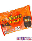 Reese's Pieces Halloween Snack Size Packs: 15-Piece Bag - Candy Warehouse