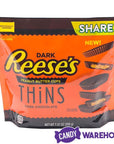 Reese's Thins Dark Chocolate Peanut Butter Cups Candy: 7.37-Ounce Bag - Candy Warehouse