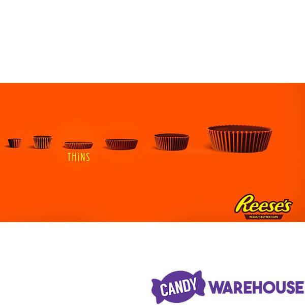 Reese&#39;s Thins Dark Chocolate Peanut Butter Cups Candy: 7.37-Ounce Bag - Candy Warehouse