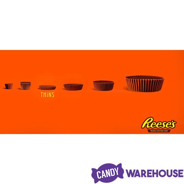 REESE'S THiNS Dark Chocolate Peanut Butter Cups, 3.1 oz bag
