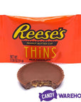 Reese's Thins Milk Chocolate Peanut Butter Cups Candy: 7.37-Ounce Bag - Candy Warehouse