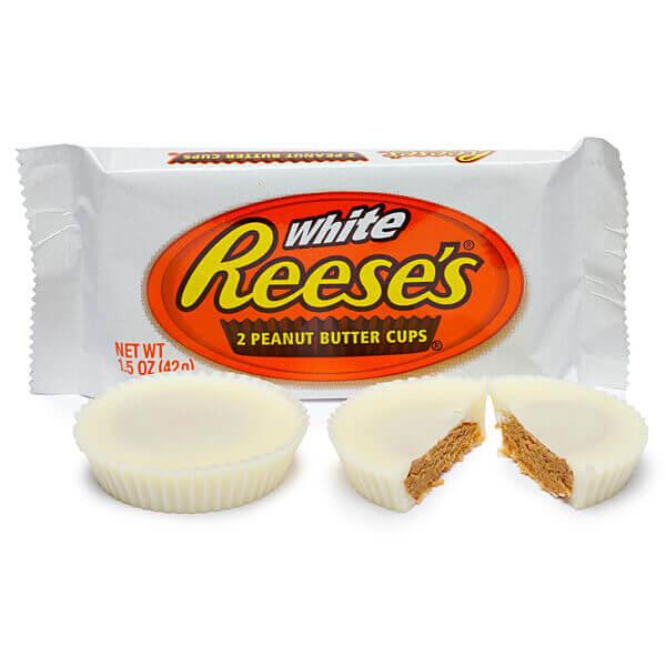 Reese's White Chocolate Peanut Butter Cups: 24-Piece Box - Candy Warehouse