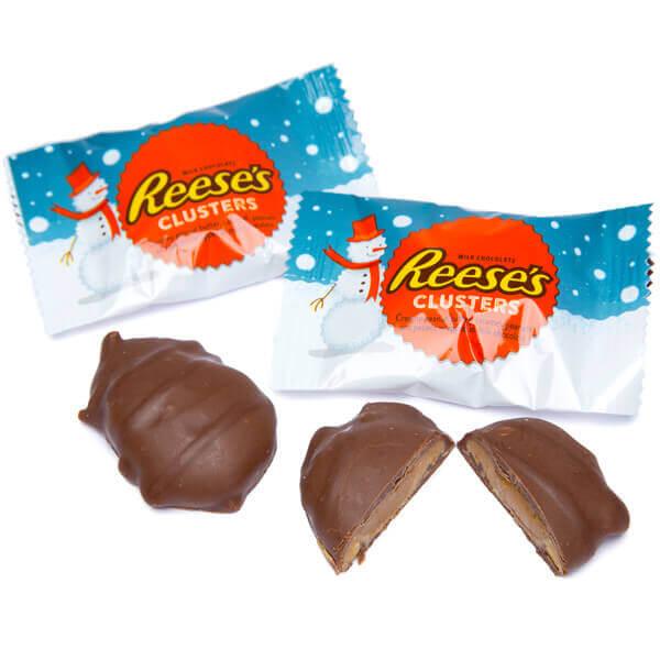 Reeses Christmas Peanut Butter Milk Chocolate Clusters: 10-Ounce Bag - Candy Warehouse