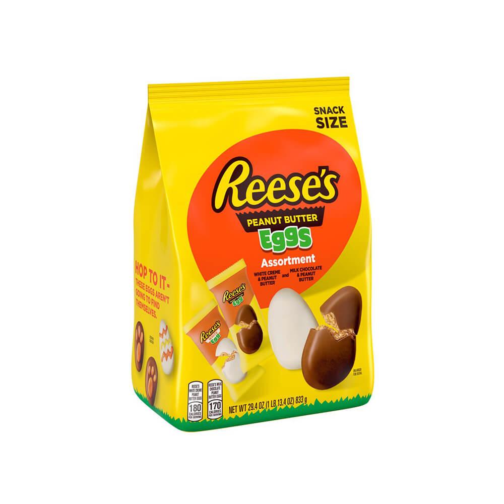 Reeses Peanut Butter Assorted Chocolate Eggs: 50-Piece Bag | Candy ...