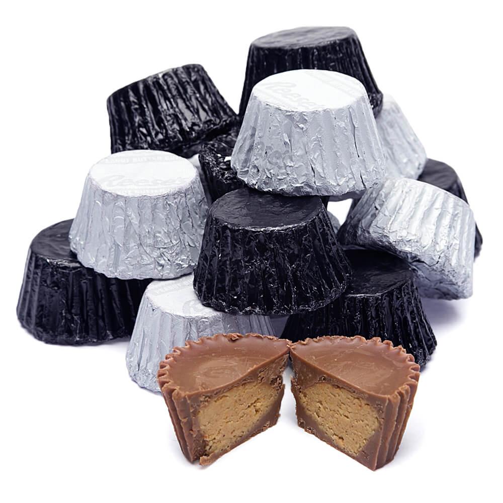 Reeses Peanut Butter Cups Color Combo - Black and White: 400-Piece Box - Candy Warehouse