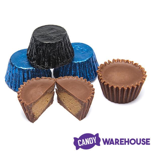 Reeses Peanut Butter Cups Color Combo - Dark Blue and Black: 400-Piece Box - Candy Warehouse