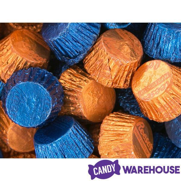 Reeses Peanut Butter Cups Color Combo - Dark Blue and Orange: 400-Piece Box - Candy Warehouse