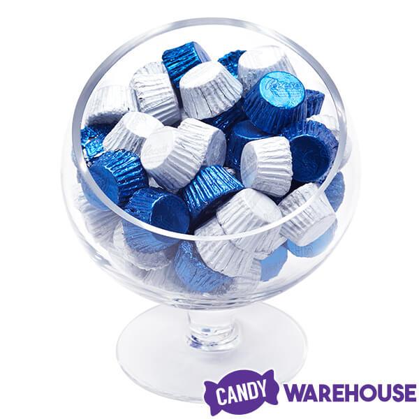 Reeses Peanut Butter Cups Color Combo - Dark Blue and White: 400-Piece Box - Candy Warehouse